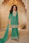 Zeeya By Gulkayra Real Chinon Embroidery Readymade Suits